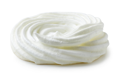 Image showing freshly baked meringue cookie 