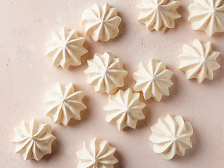 Image showing freshly baked meringue cookies