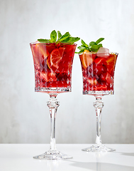 Image showing two glasses of red sangria