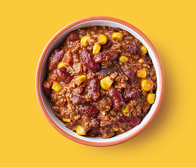 Image showing bowl of chili con carne