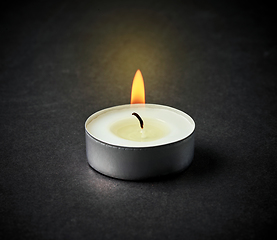 Image showing beautiful burning candle