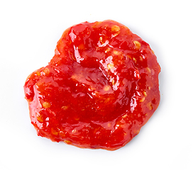 Image showing red hot chili pepper sauce