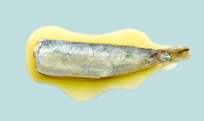 Image showing canned sardine in oil