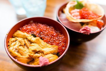 Image showing Seafood rice bowl