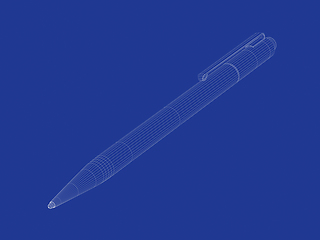 Image showing 3d model of pen