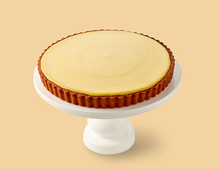 Image showing fresh mango vegan cake