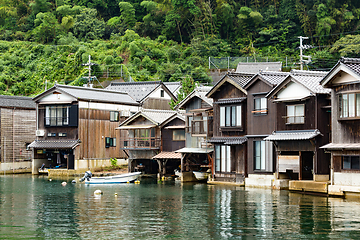 Image showing Water House of the Ine Cho in Kyoto