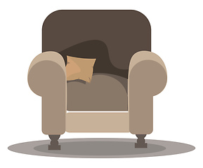 Image showing A comfortable arm chair vector or color illustration