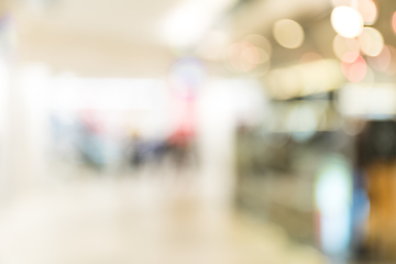 Image showing Blur of shopping center view