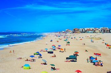 Image showing People ocean beach summer Portugal