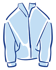 Image showing Cool blue jacket vector or color illustration