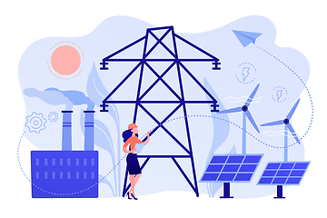 Image showing Alternative energy abstract concept vector illustration..