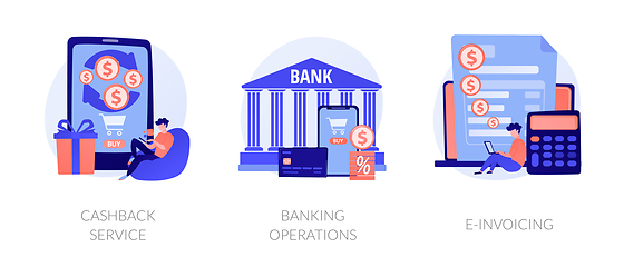 Image showing Banking and financial services vector concept metaphors.