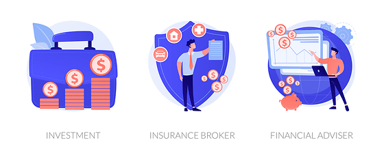 Image showing Financial planning vector concept metaphors.