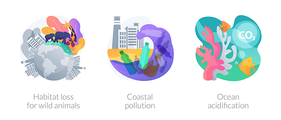 Image showing Habitat destruction vector concept metaphors