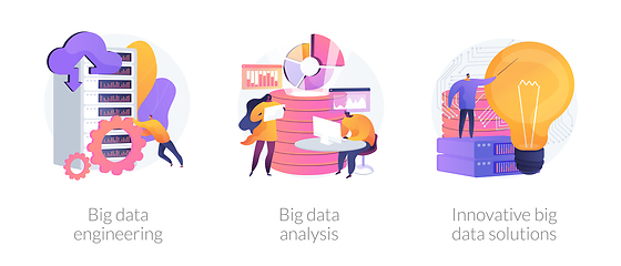 Image showing Big data vector concept metaphors.