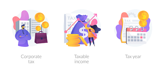 Image showing Taxation system vector concept metaphors