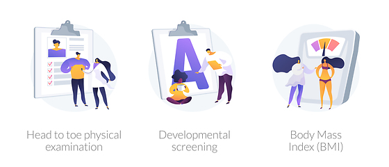 Image showing General health check up vector concept metaphors.