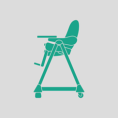 Image showing Baby high chair icon