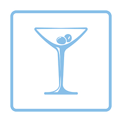 Image showing Cocktail glass icon