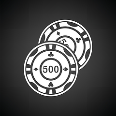 Image showing Casino chips icon