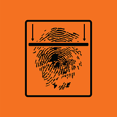 Image showing Fingerprint scan icon