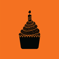 Image showing First birthday cake icon