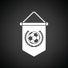 Image showing Football pennant icon