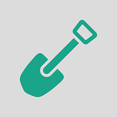 Image showing Camping shovel icon