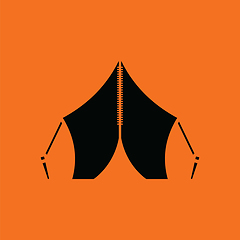 Image showing Touristic tent icon