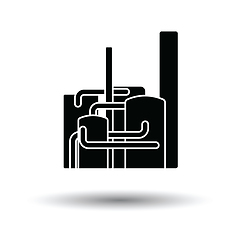 Image showing Chemical plant icon