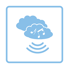 Image showing Music cloud icon