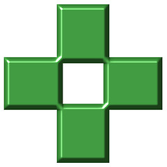 Image showing 3D Pharmacy Cross