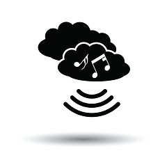 Image showing Music cloud icon