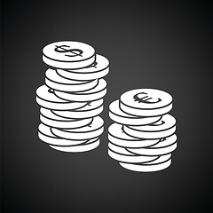 Image showing Stack of coins  icon