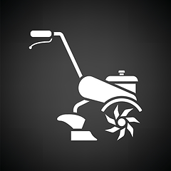 Image showing Garden tiller icon