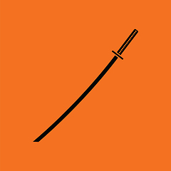 Image showing Japanese sword icon