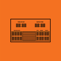 Image showing Tennis scoreboard icon