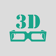 Image showing 3d goggle icon