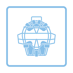 Image showing Baseball face protector icon