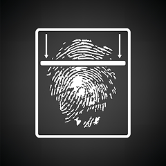 Image showing Fingerprint scan icon