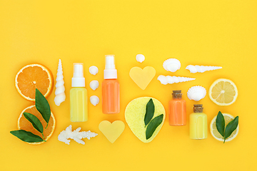Image showing Refreshing Lemon and Orange Fruit Beauty Treatment  