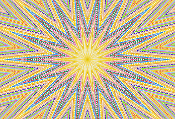 Image showing Abstract colorful triangles pattern