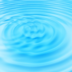 Image showing Abstract blue water ripples