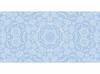 Image showing Abstract blue outline pattern