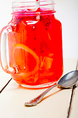 Image showing fresh fruit punch drink