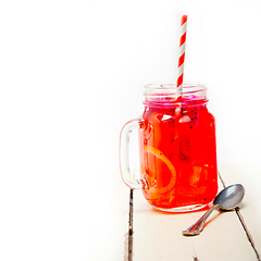 Image showing fresh fruit punch drink