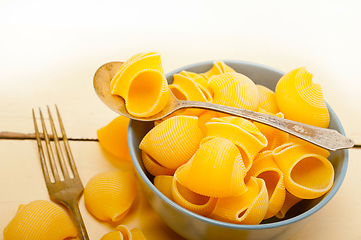 Image showing Italian snail lumaconi pasta