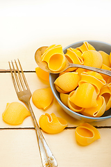 Image showing Italian snail lumaconi pasta