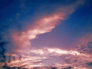 Image showing evening clouds